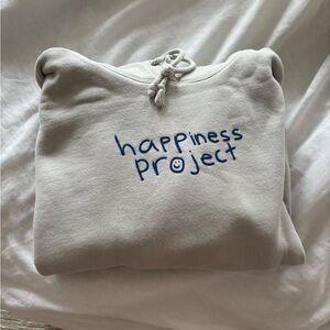 Gray Happiness Project Hoodie